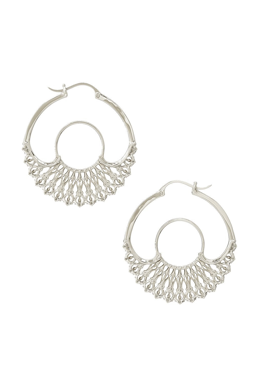 Iris Hoops Silver Small